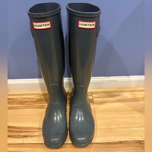 Hunter Slate Blue Tall Boots